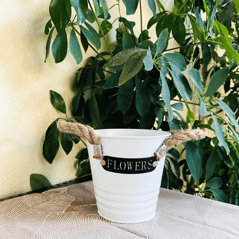 Maceteros Cuerda Cañamo - Metal Love/Flowers-Dreamy Home