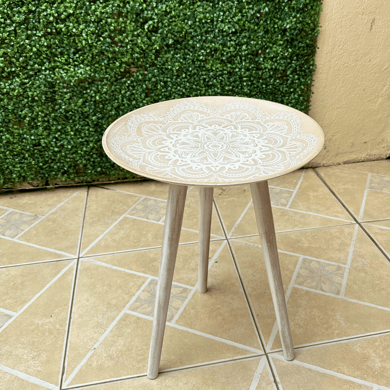 Mesa Mandala Armable - Redonda 40 x 54 cm-Dreamy Home