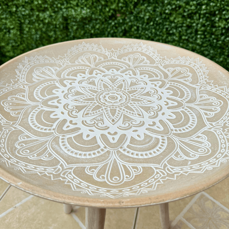 Mesa Mandala Armable - Redonda 40 x 54 cm-Dreamy Home
