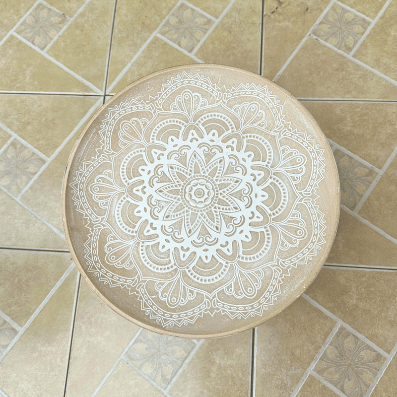 Mesa Mandala Armable - Redonda 40 x 54 cm-Dreamy Home