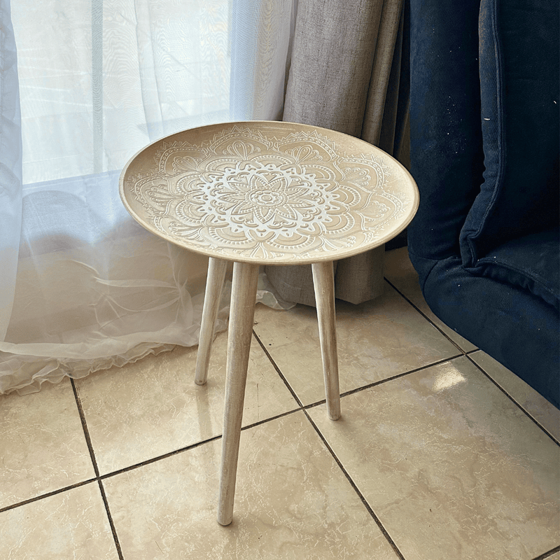 Mesa Mandala Armable - Redonda 40 x 54 cm-Dreamy Home