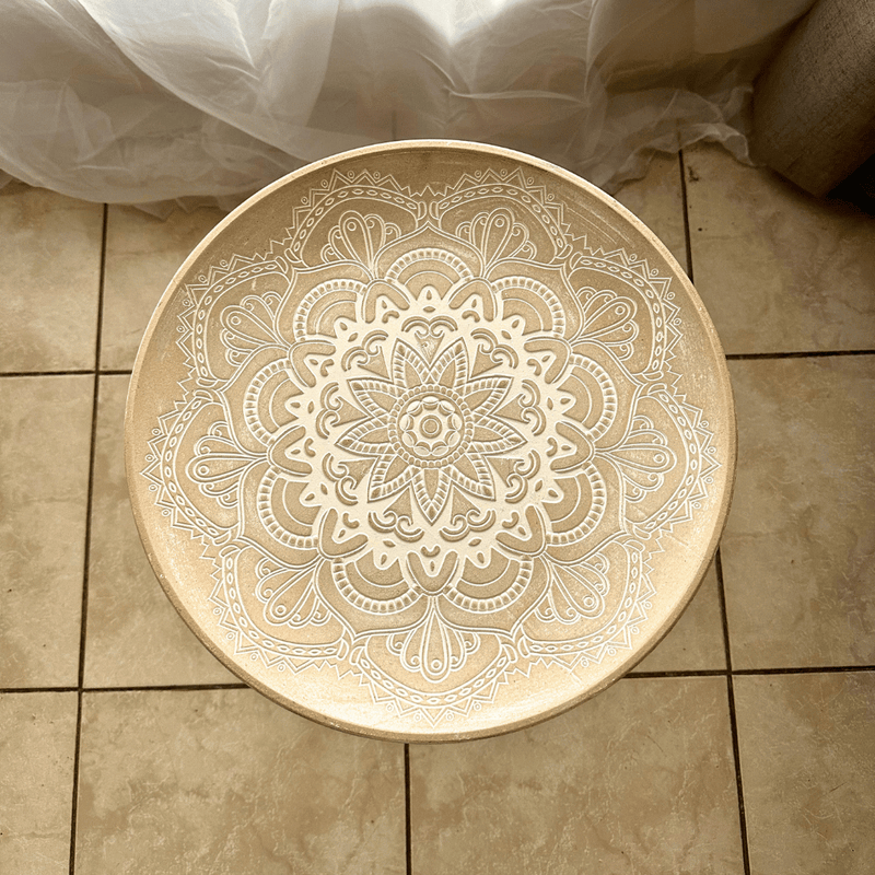 Mesa Mandala Armable - Redonda 40 x 54 cm-Dreamy Home