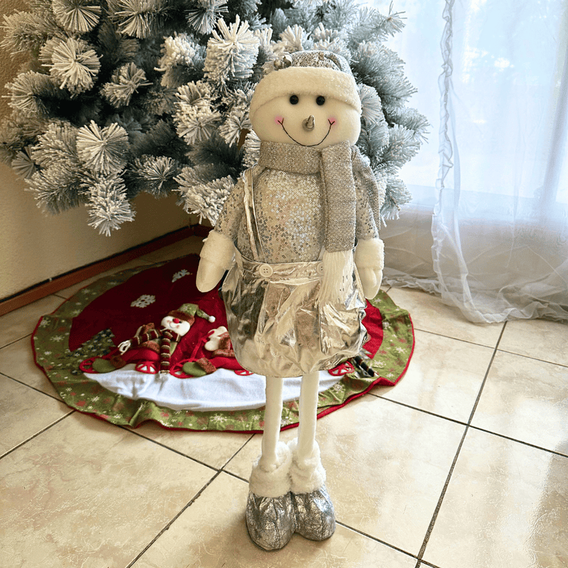 Mueñecos de Navidad Extensibles Silver - Altura hasta 80 cm-Dreamy Home