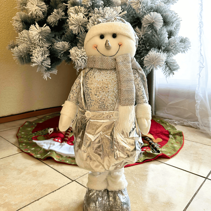 Mueñecos de Navidad Extensibles Silver - Altura hasta 80 cm-Dreamy Home