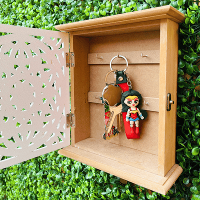 Porta Llaves de Mandala - Madera-Dreamy Home