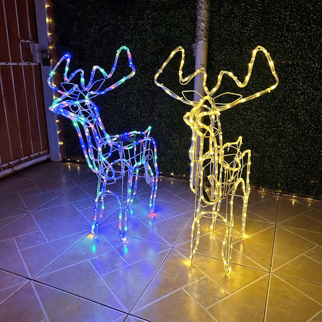 Reno Navideño Solar - Alto 92 cm Resistente al Agua - Disponible en Dreamy Home!
