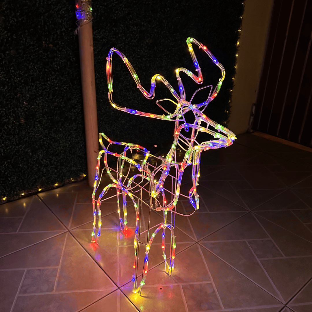 Reno Navideño Solar - Alto 92 cm Resistente al Agua - Disponible en Dreamy Home!