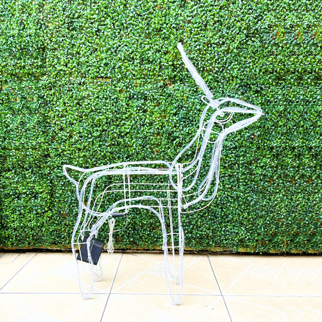 Reno Navideño Solar - Alto 92 cm Resistente al Agua - Disponible en Dreamy Home!