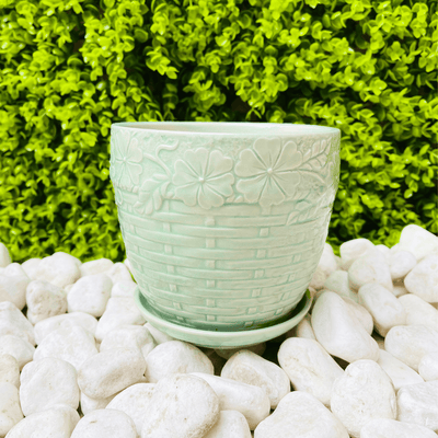 Set 3 Maceteros Verde Pastel - 3 Unidades-Dreamy Home